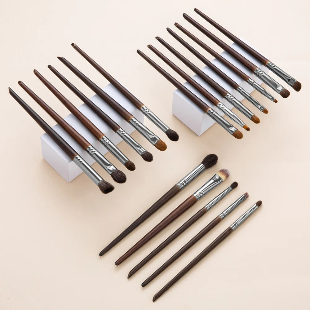 Natural Goat Hair Makeup Brushes Set Professional Kit