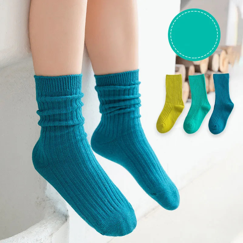3 Pairs/lot 1 to 10 Years Autumn Winter Socks For Boys