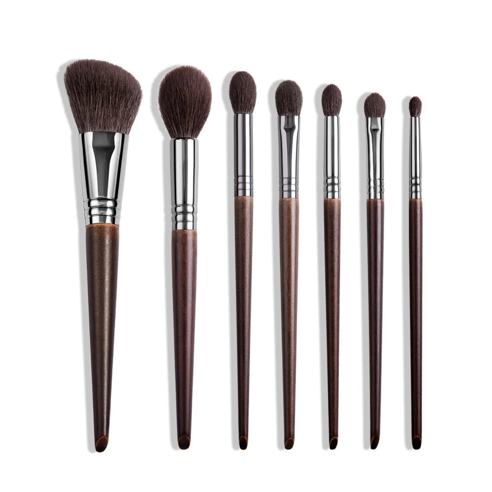 Natural Goat Hair Makeup Brushes Set Professional Kit