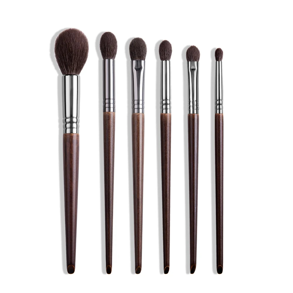 Natural Goat Hair Makeup Brushes Set Professional Kit