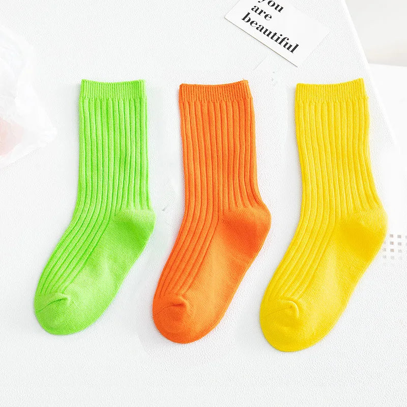 3 Pairs/lot 1 to 10 Years Autumn Winter Socks For Boys