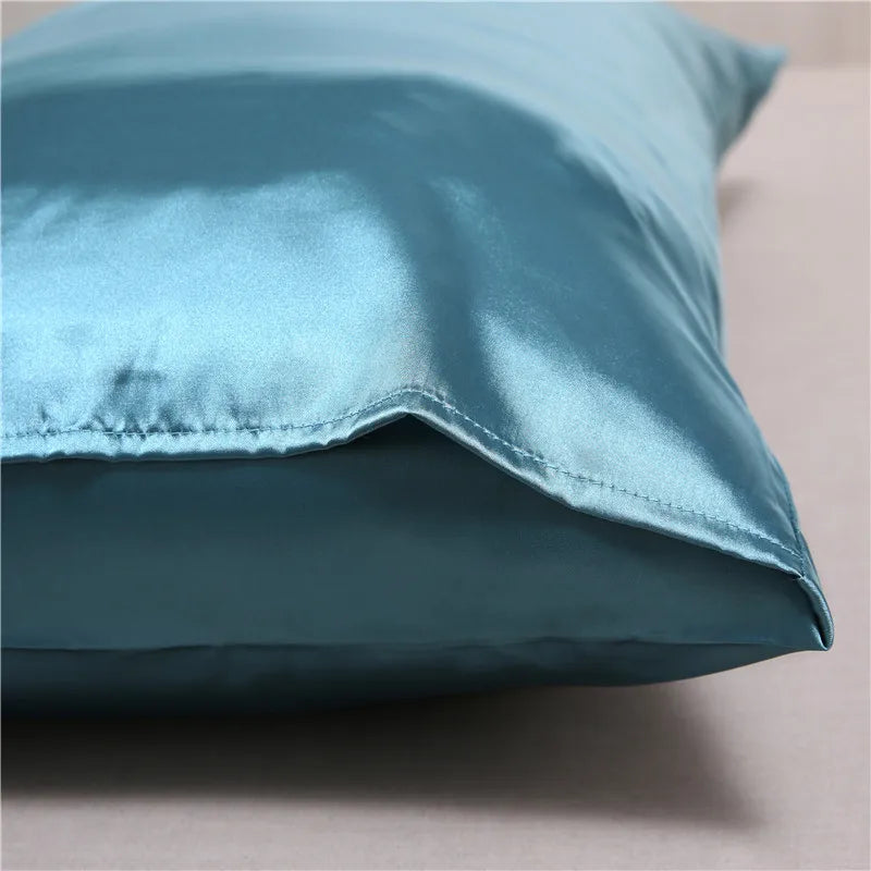 Pillowcase Silk Pillow Cover Silky Satin 1pc