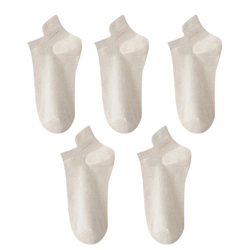 10pieces=5 Pairs Women Socks Casual Breathable High Quality Ankle Sock