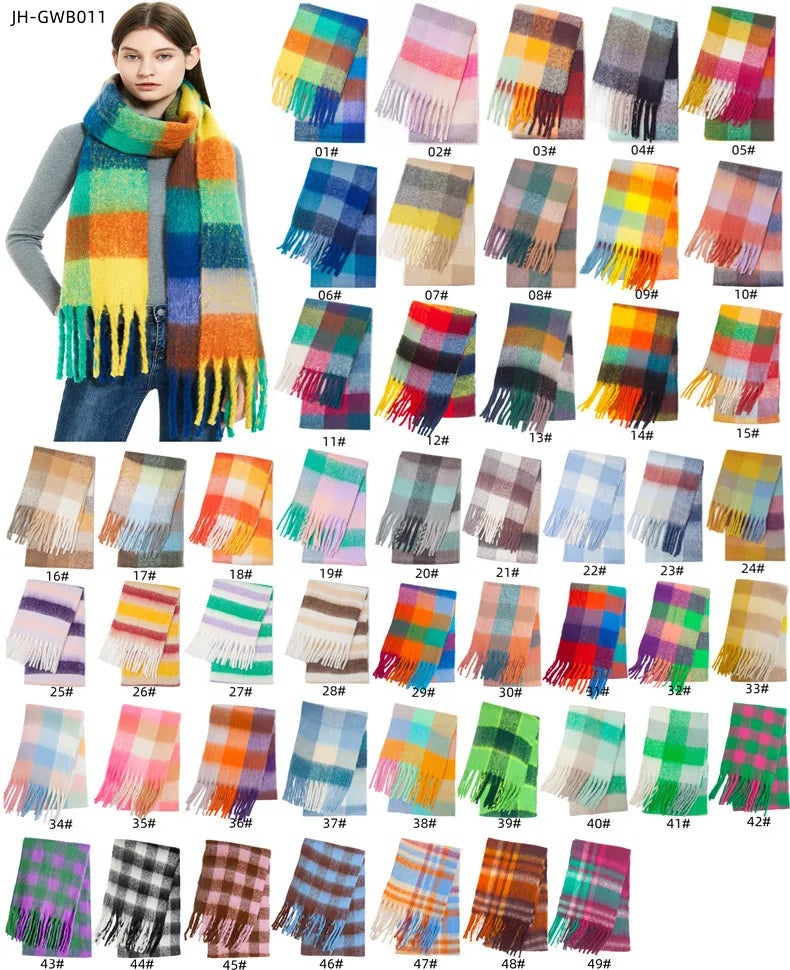 Thick Warm Scarf Women Cashmere