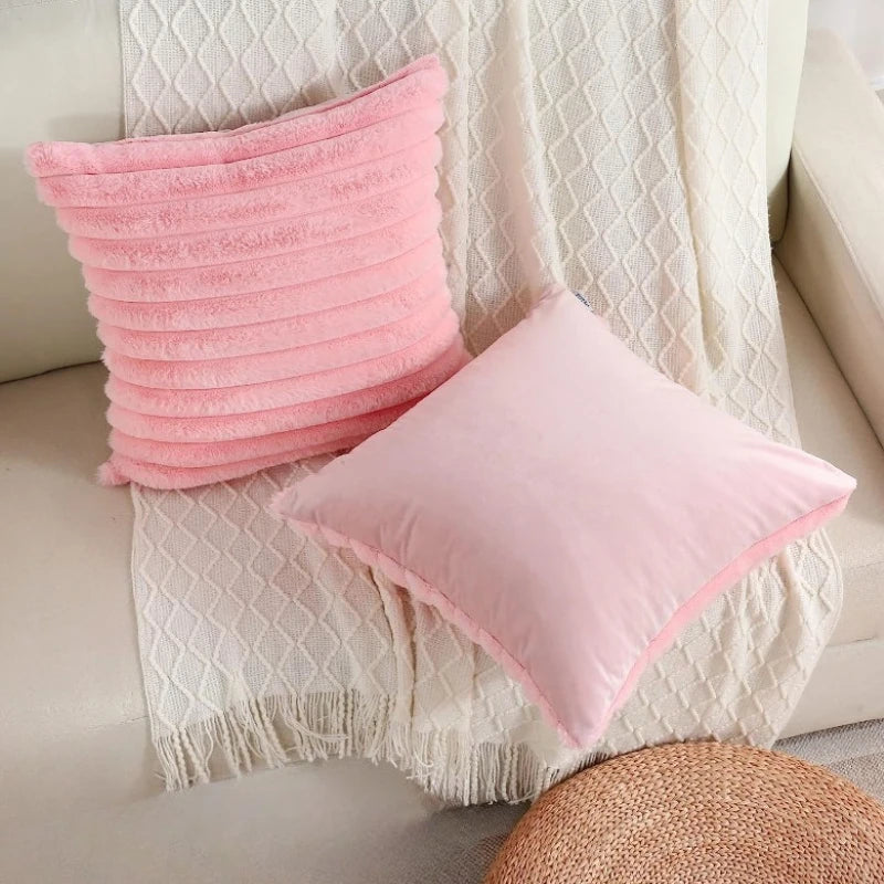45x45cm Decorative Throw Pillow Cover Sofa Bedroom Striped Soft Pillow Cover Cushion Covers Home Decor