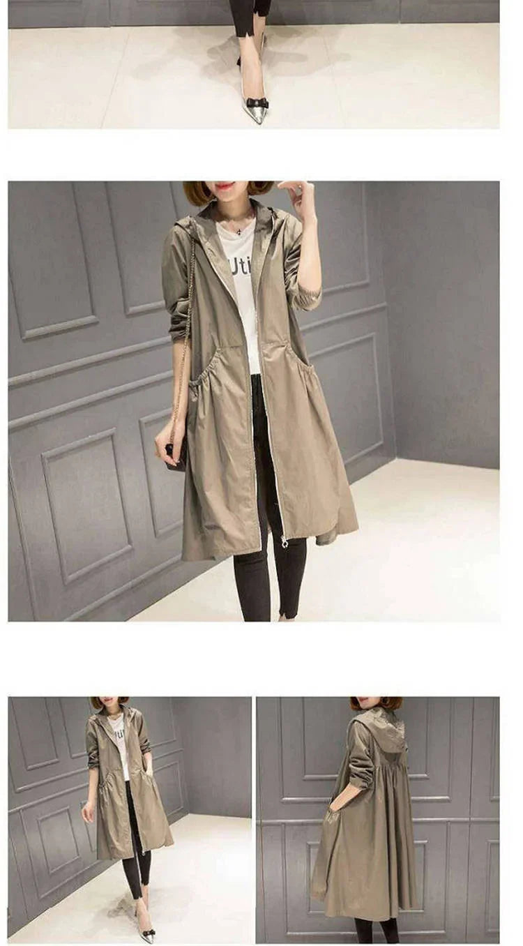 Korean Fashion Coats Thin and Light Windbreaker Women's Clothing