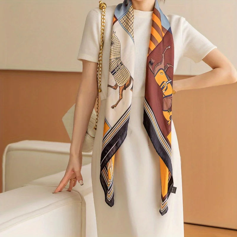 Luxury Silk Shawl Square Scarf