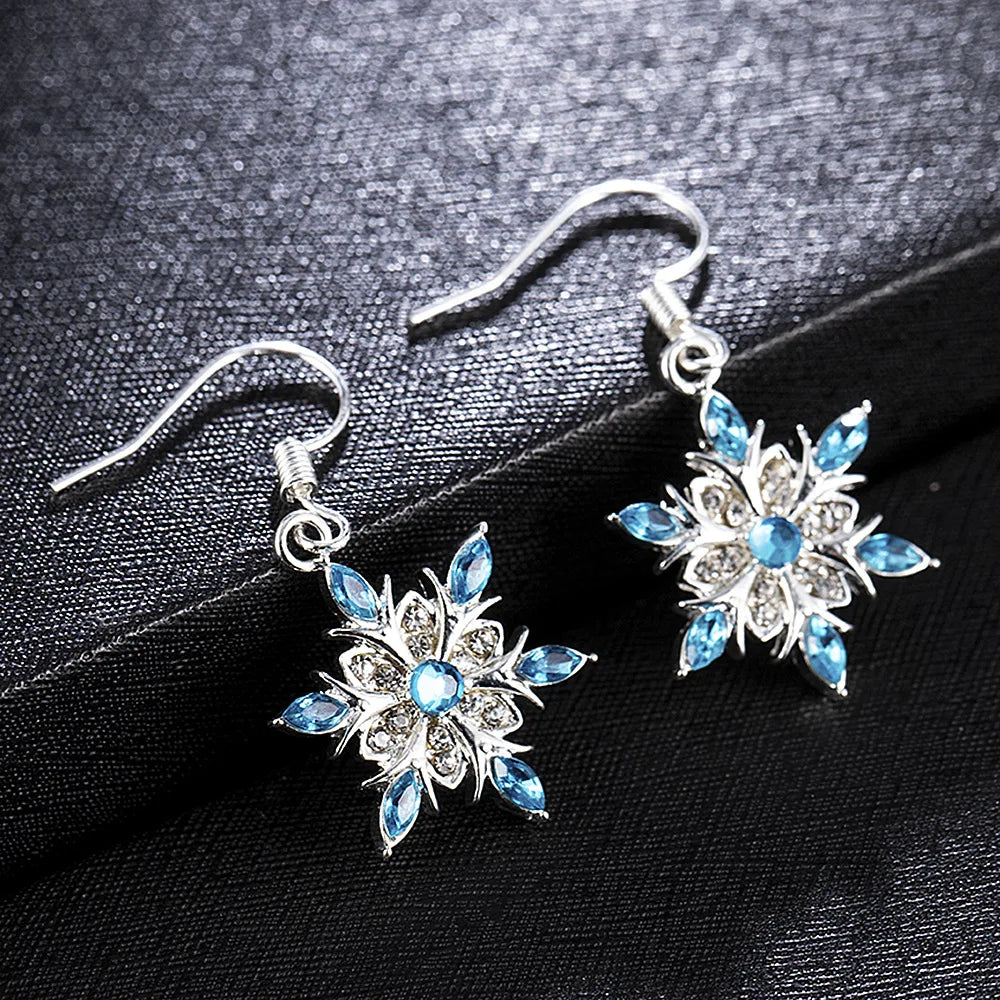 Sparking Snowflake Earrings