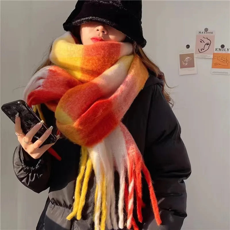Thick Warm Scarf Women Cashmere
