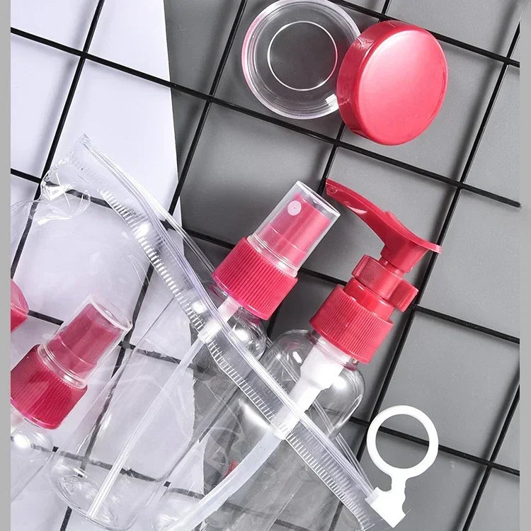 7PCS Travel Bottle Bag Wash Set