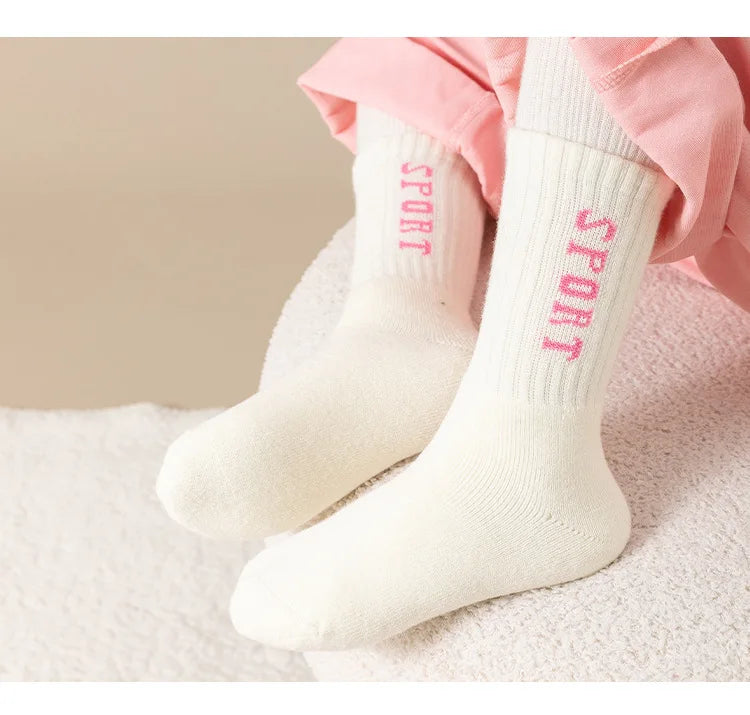 5 Pairs/Lot Children Winter Socks Cotton
