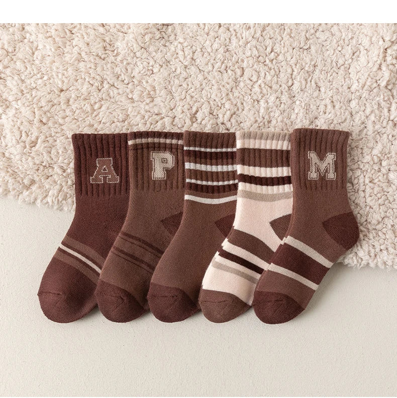 5 Pairs/Lot Children Winter Socks Cotton