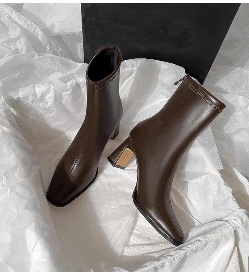 Vintage Warm Cotton Women Ankle Boots