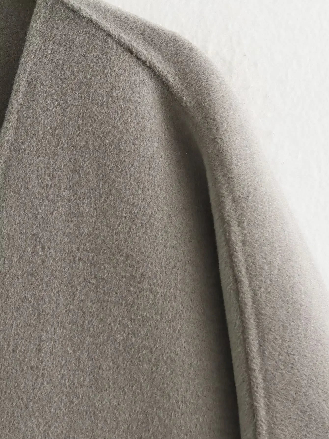 Women's Jacket V-neck Woolen Kimono