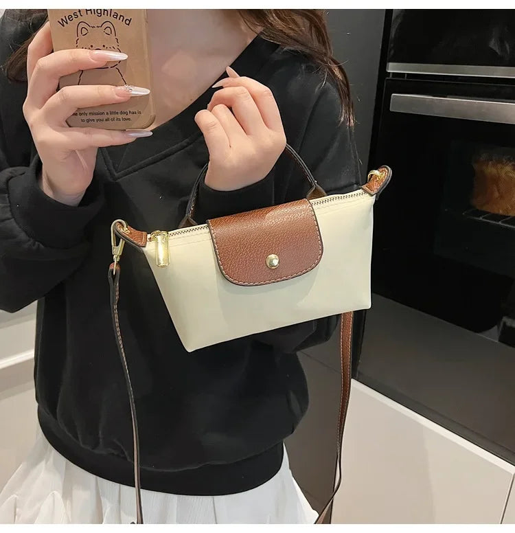 Retro Fashion Nylon Dumpling Bag