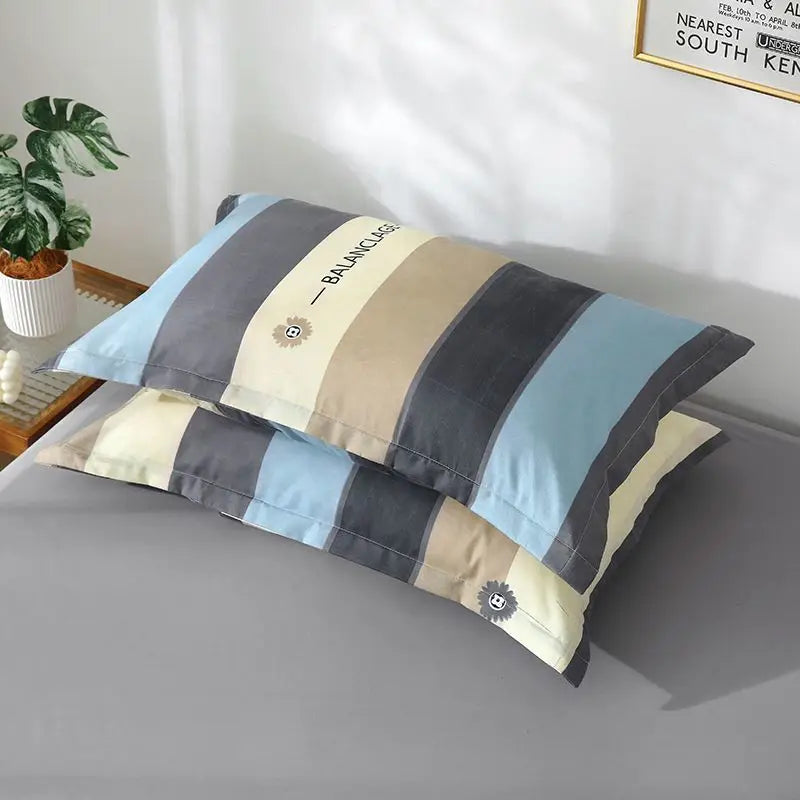Pillowcase Adult Pair of Simple Thickened Student Dormitory Sprinkle Shop Apartment All Year Round Pillow Cover 2 2xpillowcases