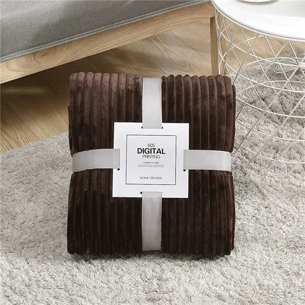 Striped Flannel Blankets For Beds Blanket