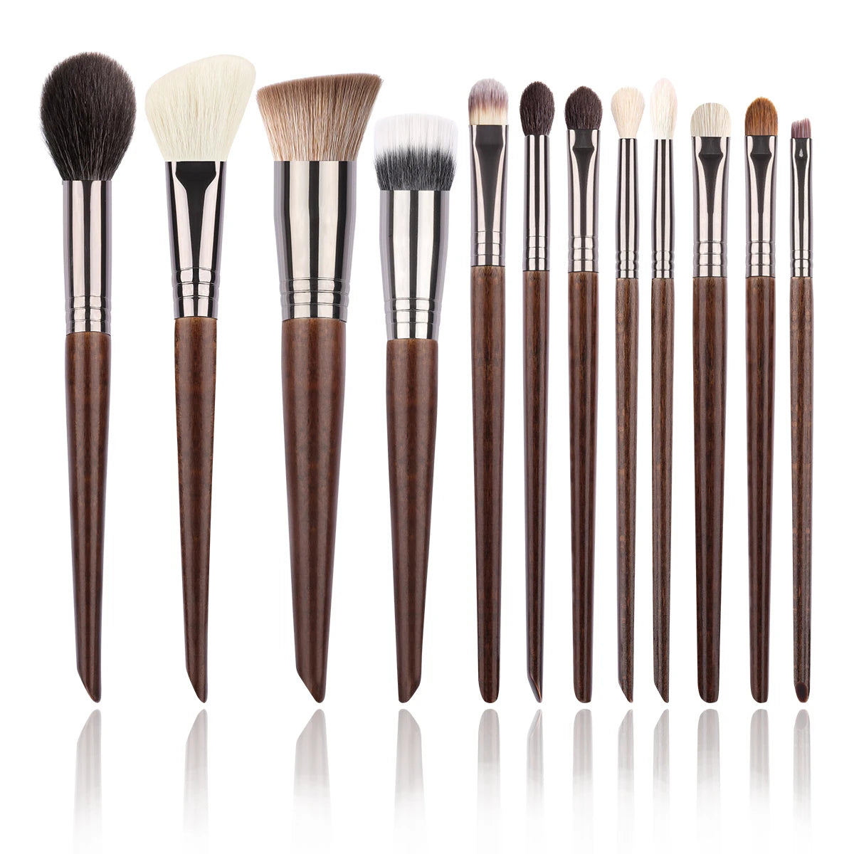 Natural Goat Hair Makeup Brushes Set Professional Kit