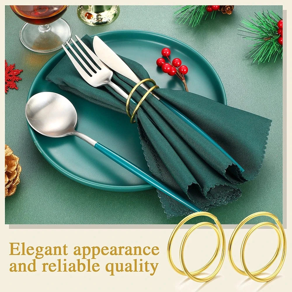 Exquisite Gold Napkin Ring Metal Napkin Rings