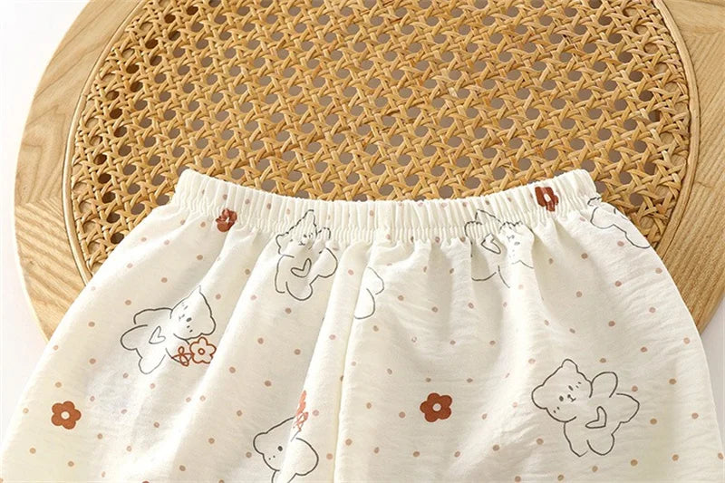 Girls Kids Home Clothes Set New Loose