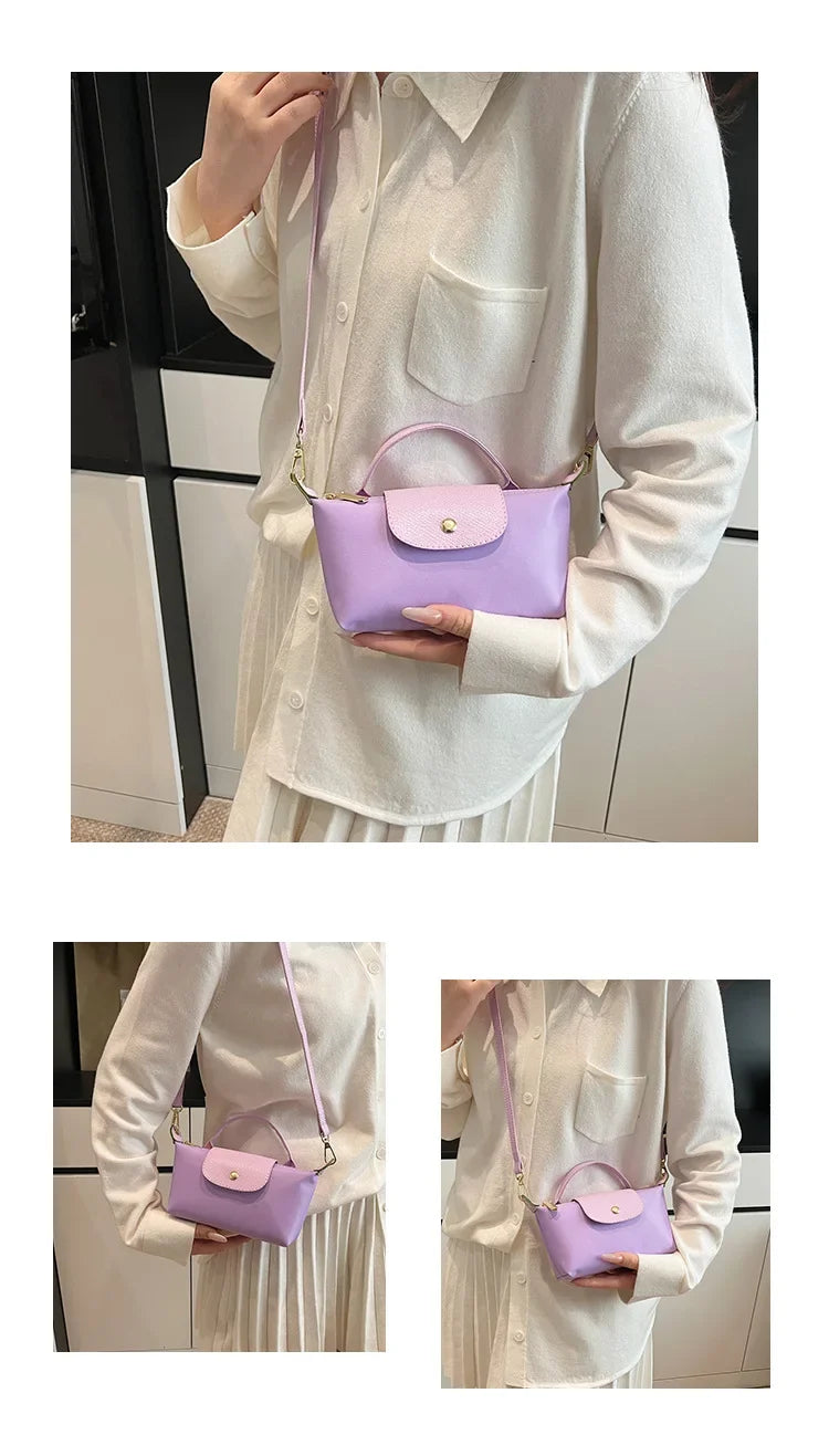 Retro Fashion Nylon Dumpling Bag