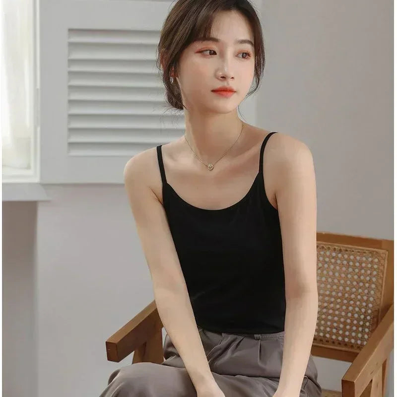 Sexy Camisoles Women Crop Tops Sleeveless Shirt
