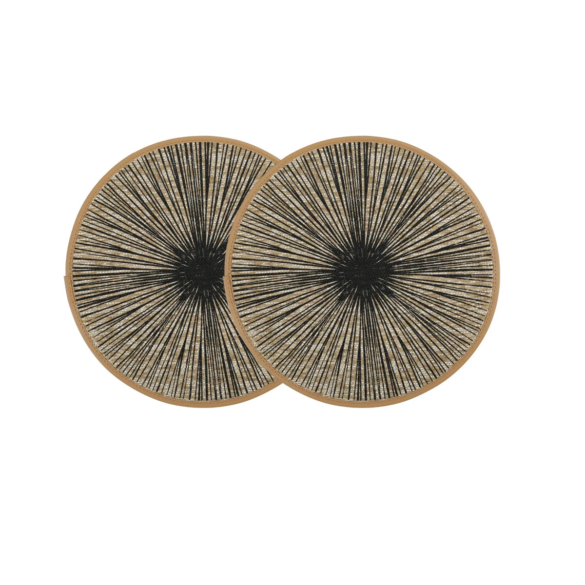 2/4/6/8pcs Round Burlap Macrame Placemats