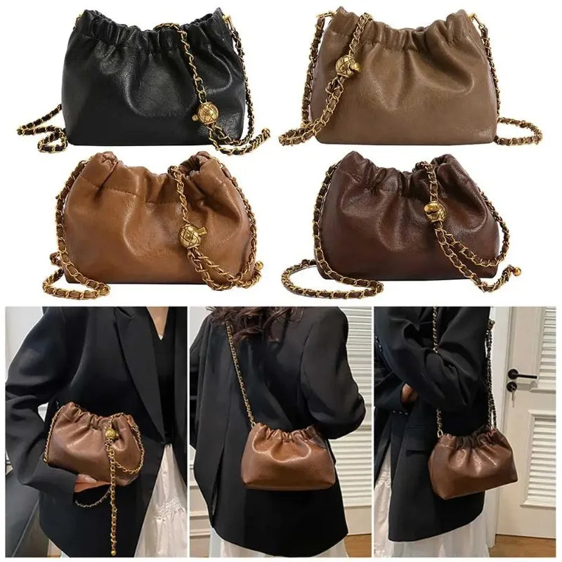 Women's Crossbody Tote Bag PU Leather Hobo Bag