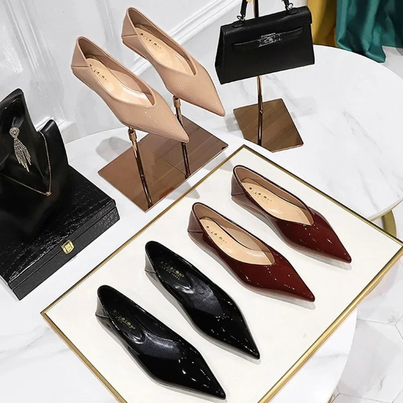 Women 1cm Low Heels Fashion