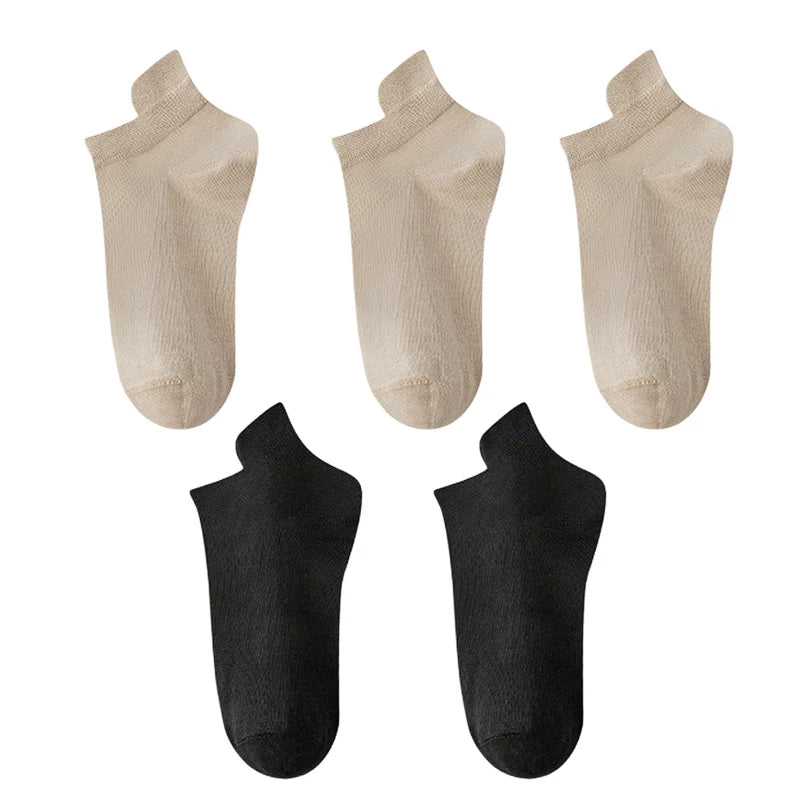 10pieces=5 Pairs Women Socks Casual Breathable High Quality Ankle Sock