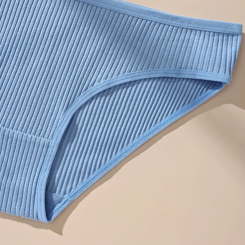7Pcs Women's Panties Striped Briefs