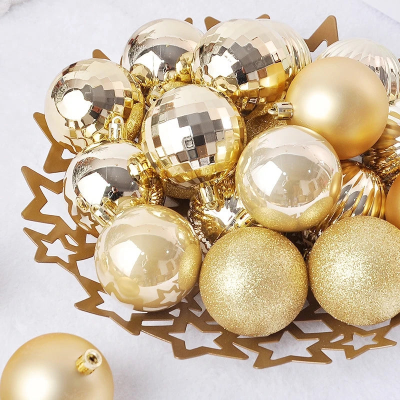 24/36Pcs/Box Christmas Ball Decoration Xmas Tree Pendent Ornaments for Home Decor Navidad New Year 2026 Party Supplies Accessory