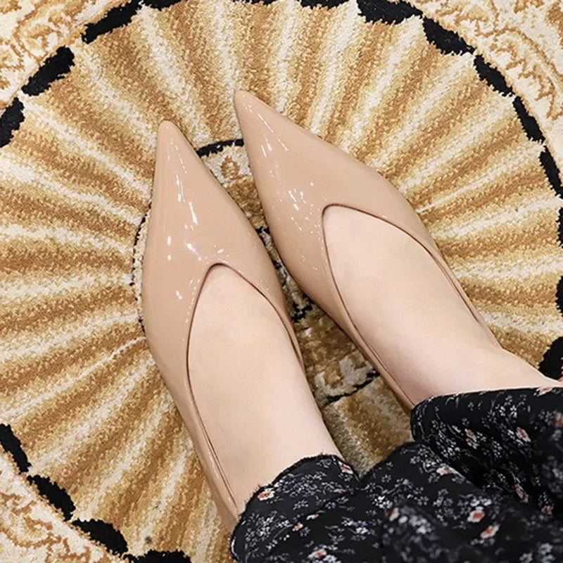 Women 1cm Low Heels Fashion