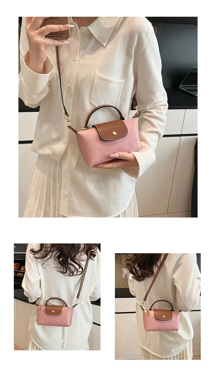 Retro Fashion Nylon Dumpling Bag