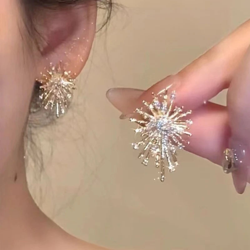 Sparking Snowflake Earrings