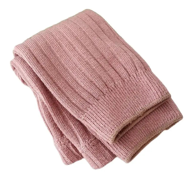 Baby Girls Ribbed Cotton Stretch Tight Leggings