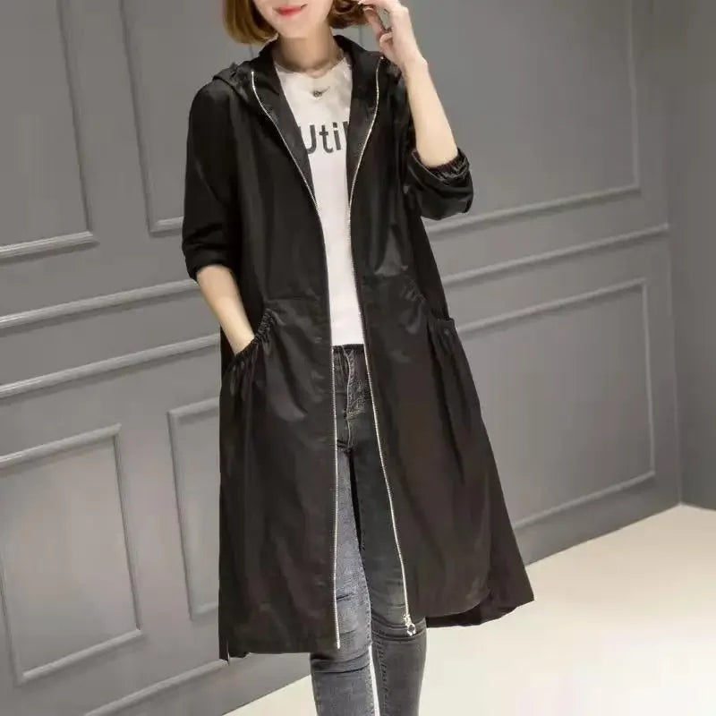 Korean Fashion Coats Thin and Light Windbreaker Women's Clothing