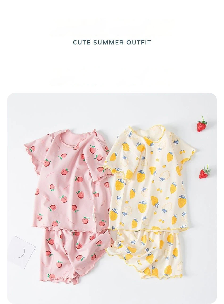 Girls Summer Pajama Sets