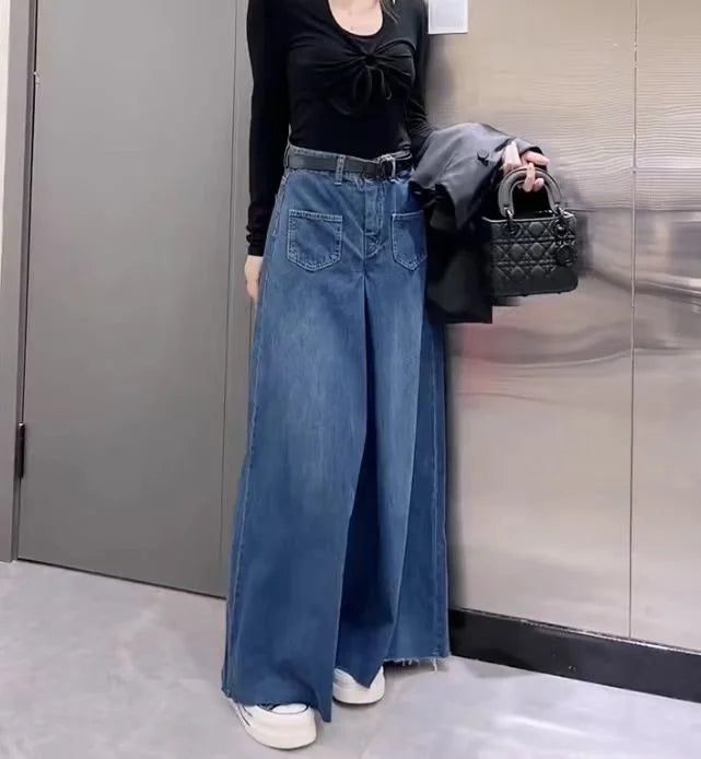 Retro Loose Super Wide-leg Jeans