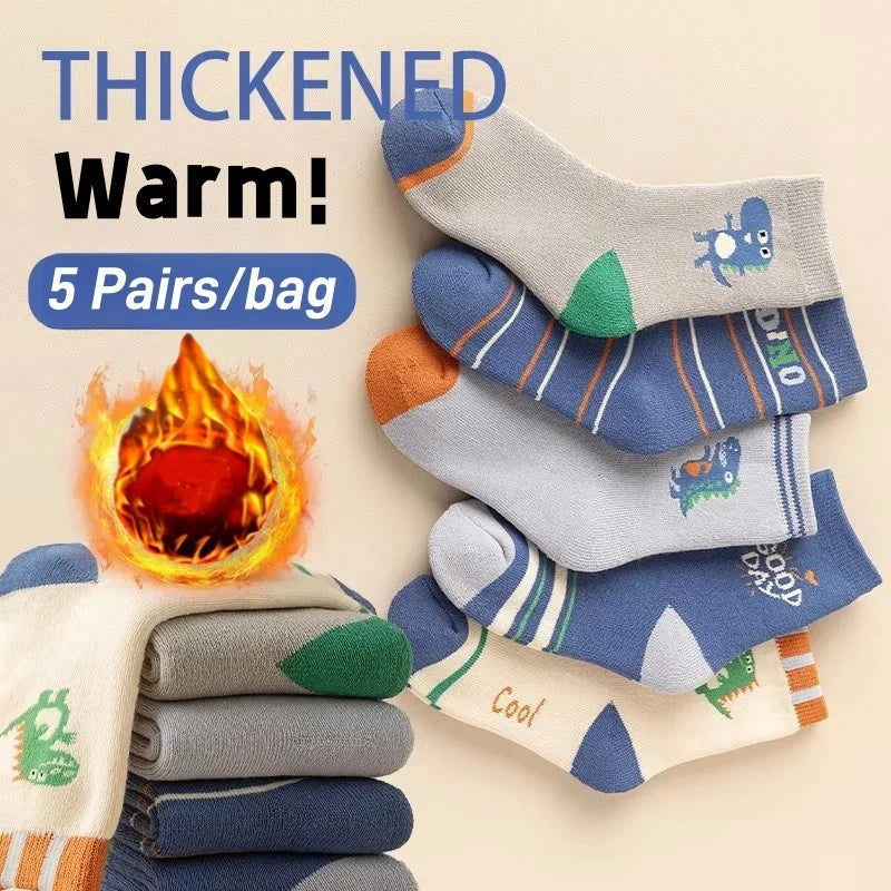 Girls Winter Socks 5 Pairs