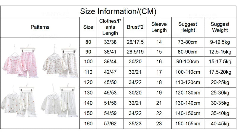 Girls Kids Home Clothes Set New Loose