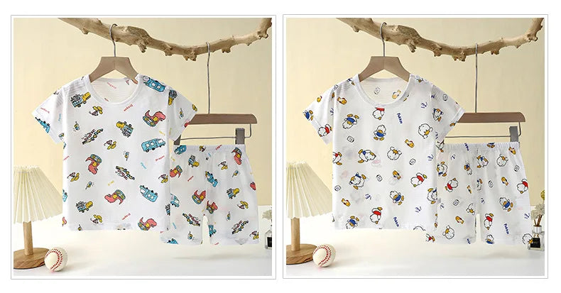 New Summer Children Home Clothing Pajamas Set