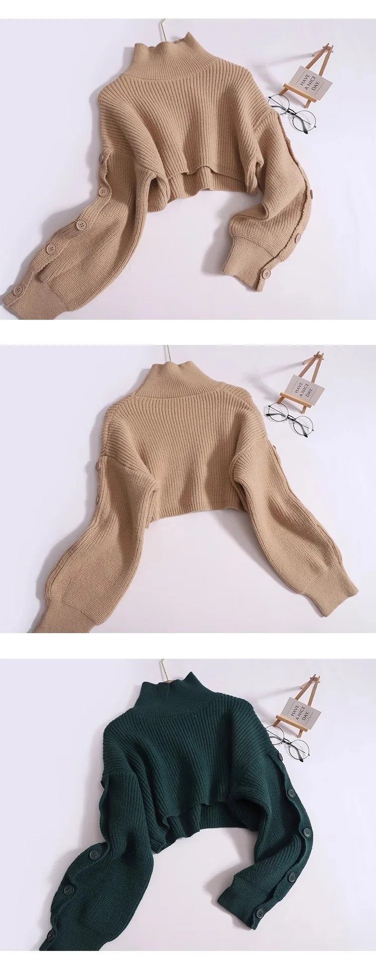 Cropped Sweater Top