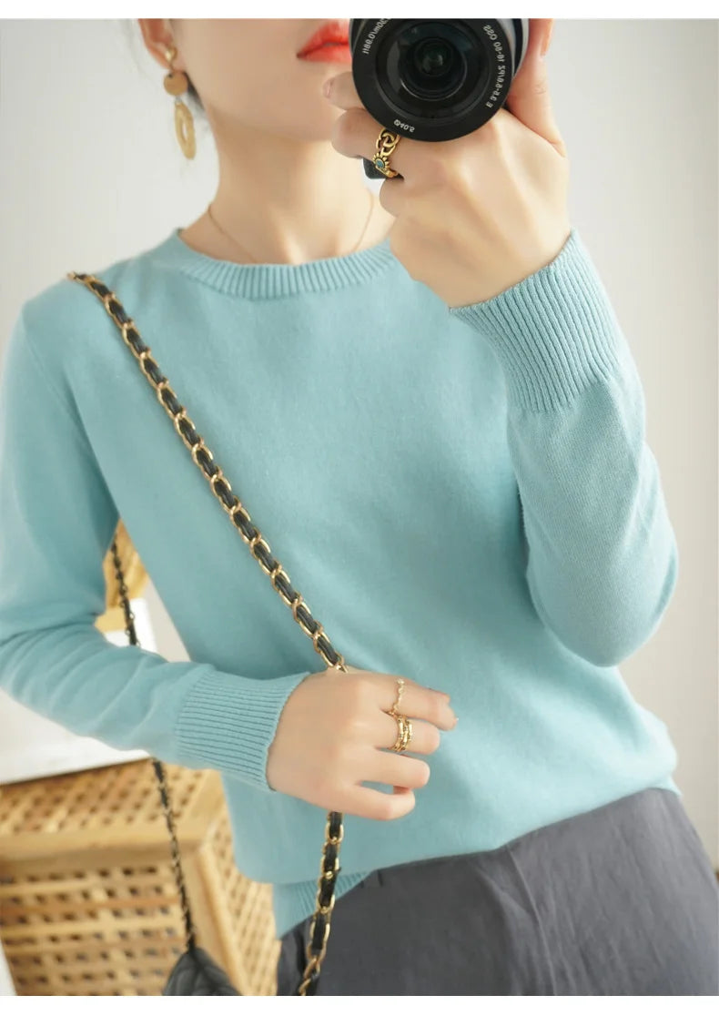 High-quality Cotton Knitted Sweater