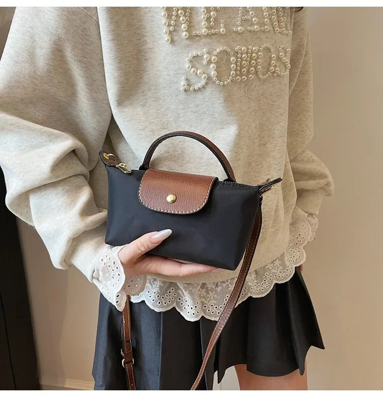 Retro Fashion Nylon Dumpling Bag