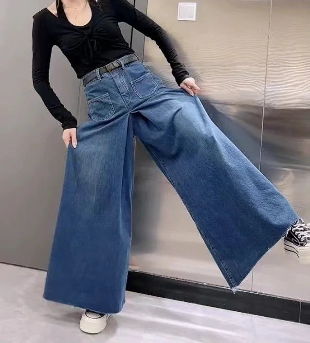 Retro Loose Super Wide-leg Jeans