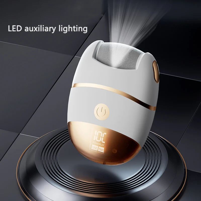 1 rechargeable digital display electric foot polisher