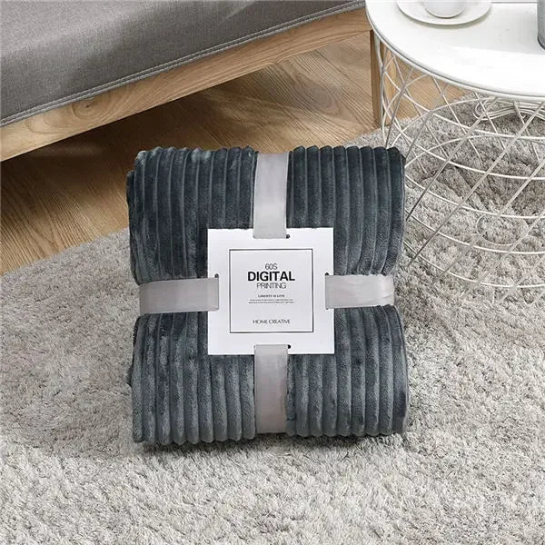 Striped Flannel Blankets For Beds Blanket