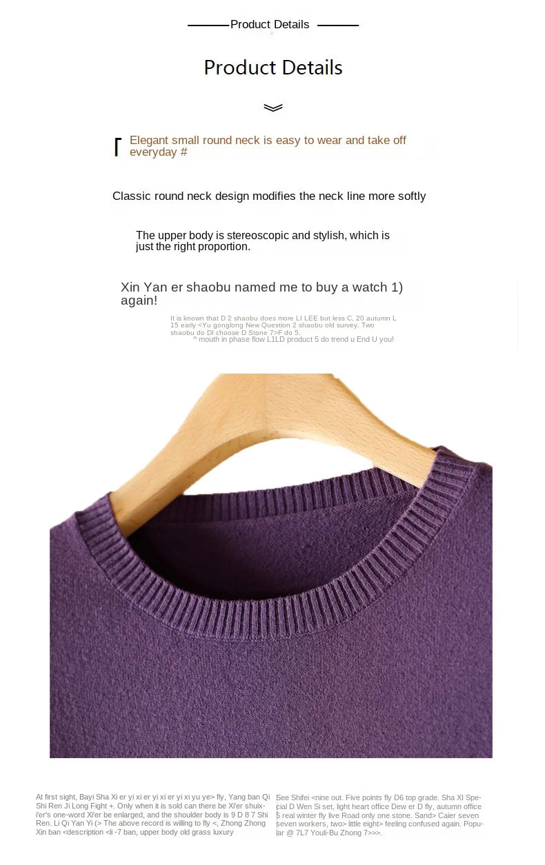 High-quality Cotton Knitted Sweater