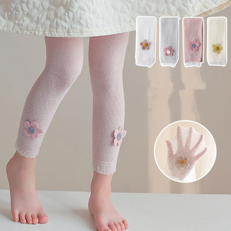 Girls Leggings Kids Hollow Out